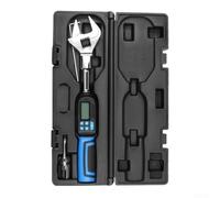 Llave dinamométrica digital con rango ajustable de 6,8 a 135 Nm, LED y sonido, registro de datos, precisión de ± 2%, acero al cromo vanadio para automoción