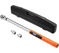 Llave dinamométrica electrónica con accionamiento de 1/2 pulgada, rango de 25-250 ft.lbs / 34-340 N.m, precisión de ±2%, 3 modos con indicador LED y código numérico, calibrable