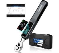 Llave dinamométrica electrónica de 1 a 60 Nm con accionamiento de 3/8 de pulgada, con funciones LED, vibración y piezoeléctrica