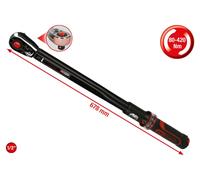 Llave dinamométrica ERGOTORQUEprécision® con interruptor de polaridad, 1/2 - 80-420 Nm - KS TOOLS - 516.1582