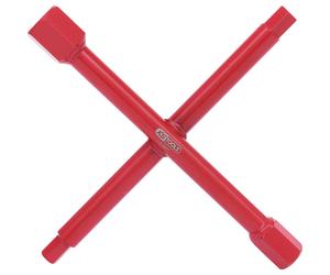 Llave en cruz sanitaria KS Tools, 7 funciones