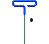 Llave en T hexagonal,2 mm, acero, agarre acolchado, Eklind, gris, 54980