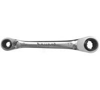 Llave estrella carraca 4 en 1 10x13 + 17x19 mm 110782