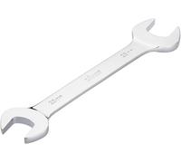 Llave fija doble ViGOR, perfil hexagonal exterior V7730-25X28, ancho de llave 25 x 28 mm, cromada y pulida, adecuada para todas las uniones atornilladas, longitud 262 mm