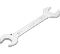 Llave fija doble ViGOR, perfil hexagonal exterior V7730-30X32, ancho de llave 30 x 32 mm, cromada y pulida, adecuada para todas las uniones atornilladas, longitud 293mm