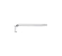 Llave hexagonal acodada TOPTUL 10 mm extra largo Longitud: 230mm con cabeza esférica