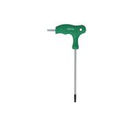 Llave hexagonal acodada TOPTUL 4 mm con cabeza esférica, mango en T