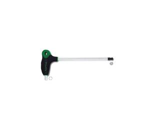 Llave hexagonal acodada TOPTUL 8 mm con cabeza esférica, mango en L