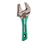 Llave inglesa corta, llave ajustable de apertura ancha | Llave para tubos de mango corto, resistente para reparación automotriz y garaje