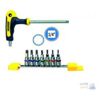 Llave Maurer Plus Con Brújula Y Bits 8 Pz Acero S2 Torx Tamper Hole 1.4