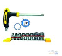 Llave Maurer Plus Con Brújula Y Bits 9 Pz Acero S2 Poligonales 3.8