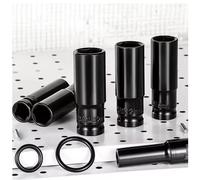 Llave métrica de impacto profundo de 1/2 ", llave de impacto profunda, cabezal de llave neumática, herramientas de extracción de neumáticos 13mm