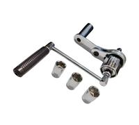 Llave multiplicadora de par para coche SUV 1:16, ahorro de mano de obra | Unidad de 1/2 pulgadas con 3 enchufes para facilitar la extracción de la tuerca de la rueda, enchufe de 17/19/21 mm para