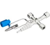 Llave para armarios de distribución HAZET 4617-1 I In adena, adaptador y broca reversible I Accionamiento de cierres en, por ejemplo, armarios de distribución, válvulas de calefacción y mucho más