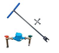 Llave Para Contador Agua En T Multifuncional Antideslizante Ergonómica