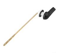 Llave para tanque de inodoro, interruptor lateral ABS de cobre, herramienta de repuesto de válvula de descarga, mango ergonómico para espacios reducidos, reparación de baño con acabado negro (llave