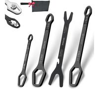 Llave Universal Autoajustable, Llave De Doble Cabezal, Llave De Gafas Ajustable De 3 Mm A 25 Mm, Apriete Multifuncional, For Reparación De Automóviles(Black B+D+E)