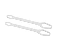 Llave Universal de Doble Punta, Herramienta Ajustable Autoajustable de 8-22 Mm para Construcción y Mantenimiento, 2 Piezas (G (electrogalvanizado de plata))