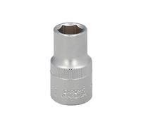 Llave vaso 1/2 hexagonal 13 mm. perfil de 6 caras. acero cromo vanadio, aristas redondas