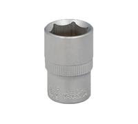 Llave vaso 1/2 hexagonal 18 mm. perfil de 6 caras. acero cromo vanadio, aristas redondas