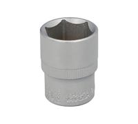 Llave vaso 1/2 hexagonal 22 mm. perfil de 6 caras. acero cromo vanadio, aristas redondas