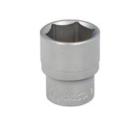 Llave vaso 1/2 hexagonal 23 mm. perfil de 6 caras. acero cromo vanadio, aristas redondas