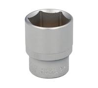 Llave vaso 1/2 hexagonal 27 mm. perfil de 6 caras. acero cromo vanadio, aristas redondas
