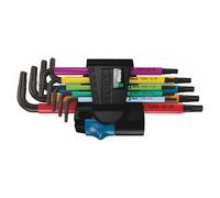 Llaves macho acodadas Torx Wera 967 TX XL BlackLaser (con función de retención