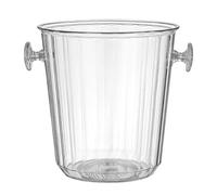 Llazsybz Cubitera Acrílica Cubo para Hielo Recipiente de Botellas Portátil Aislante y Multifuncional Adecuado para Reuniones Fiestas Picnic Uso en, Patrón de tira, tal como se describe