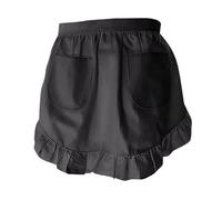 Llazsybz Delantal de Cintura, Medio Delantal, Delantales Cortos para Camareros, Delantal Corto de Media Cintura para Cocinar en La Cocina, Negro, tal como se describe
