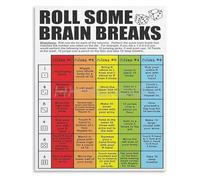LLBOGRGGN Focus and Movement Metal Sign Classroom Management Tool Sensory Break Poster For Students With ADHD Teachers Resource 8 X 12 inch