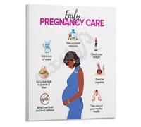 LLBOGRGGN Pregnancy Wellness in the First Trimester Care and Tips Poster Canvas Wall Decor(Unframed,12x18inch(30x45cm))