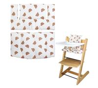 LLHQAMT Cojín Silla Alta, Suave y cómodo con Bonitos gráficos, cojín de bebé para Tripp Trapp Hace Que Sentarse al bebé Sea más Seguro y cómodo (Oso de Dibujos Animados)