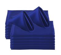 LLMWFA 60 uds. Servilletas de satén de 50x50cm de tela suave, paños de té for cena de restaurante, servilletas for decoración de fiesta de cumpleaños de boda(Royal Blue)