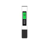 LLOOPK Probador de TDS, Probador de Agua Digital 4 en 1, medidor TDS Temperatura, EC Alta precisión, Temp PPM(Bianco)