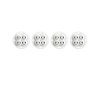 LLOOPK Ruedas giratorias, 4 unids/Lote Ruedas for Muebles Adhesivas con rodamiento de Bolas rotación 360 ° Rueda Universal for for Silla Escritorio rodante Oficina(White Steel Ball)