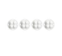 LLOOPK Ruedas giratorias, 4 unids/Lote Ruedas for Muebles Adhesivas con rodamiento de Bolas rotación 360 ° Rueda Universal for for Silla Escritorio rodante Oficina(White Nylon Ball)