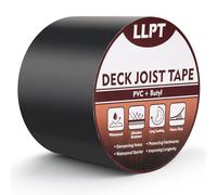 LLPT Cinta para Vigas para Terrazas | 101 mm x 15 m | Cinta Autosellante Resistente al Agua | para Cubiertas de Madera para Vigas de Vigas de Construcción de Cubiertas de Madera (JDT450P1)
