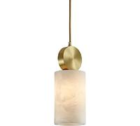 LLXDFUU Moderna granja Art Deco Lámpara de mármol natural Lámpara de latón duradera Lámpara colgante Decoración europea Lámpara colgante Placa de techo E27 Sala de estar Café Bar Lámparas colgantes Ar