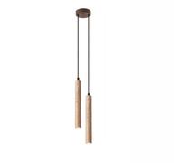 LLXDFUU Wabi Sabi Isla de Cocina Colgante Lámpara colgante nórdica minimalista beige Colgante de travertino amarillo Accesorios de iluminación para comedor Lámpara de araña lineal rústica de granja pa
