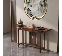 LLYLAFDC Mesa Consola de Madera Maciza,Mesa Lateral Larga Estrecha