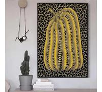 LMAIWANG Yayoi Kusama Abstract Pumpkin Canvas Painting Posters and Prints Modern Wall Art Pictures Cuadros for Living Room Decor (40x60cm/Internal Frame)