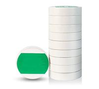 LMRXOFE 10 rollos de cinta aislante eléctrica de 20 m x 16 mm, PVC impermeable resistente a altas temperaturas(White)