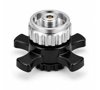 LMSAWK Adaptador de Cartucho Gas Compatible con Campingaz CV Easy Clic, de Cierre de Bayoneta a Conexión Roscada de 7/16", en Latón y Aleación de Metal, Cocina Portátil al Aire Libre Para Senderismo