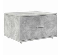 LMTYOENFG Cajonera con ruedas de hormigón gris 55 x 45 x 33,5 cm - Armario móvil con 1 cajón y ruedas, mesa auxiliar de madera para oficina en casa y estudio