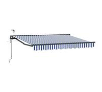 LMTYOENFG Toldo semicasete de 2,5 x 2 m, toldo articulado para terraza | Elegante parasol para balcón y jardín. Con manivela resistente y soporte de pared para un fácil montaje.
