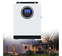 LMYYDES Inversor híbrido Solar de 3KW / 3000W DC 24V AC 230V Inversor de Onda sinusoidal Pura Fuera de la Red 90A MPPT Cargador Solar, PV 130-430V en Soporte