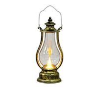 Lnhgh Farol vintage - Lámpara de LED a pilas - Farol eléctrico con vela de exterior | Para salón, dormitorio, comedor, centro de mesa, boda, jardín, camping