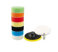 LNHHG 10 unids 3''2''6'''7 '' Buffing Sponge Pulishing Pad Hand Tool Kit Mano Círculo Pulido de círculo for Pulidor automóviles(10pcs 3inch M10)