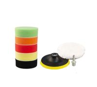 LNHHG 10 unids 3''2''6'''7 '' Buffing Sponge Pulishing Pad Hand Tool Kit Mano Círculo Pulido de círculo for Pulidor automóviles(8pcs 5inch M10)